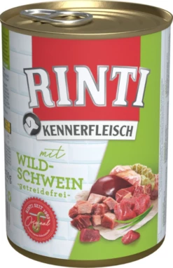 RINTI KENNERFLEISCH 12x400g Dose Mit Wildschwein