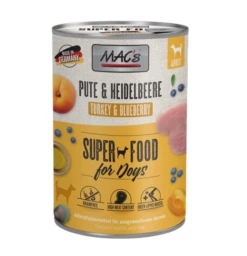 MAC's Dog 6x400g Dose Mit Pute Und Heidelbeeren