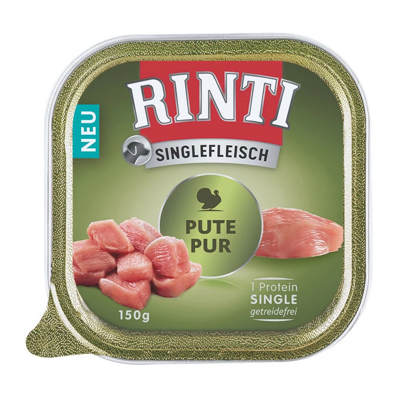 RINTI Singlefleisch 10x150g Schale Mit Pute 3 RINTI Singlefleisch 10x150g Schale Mit Pute