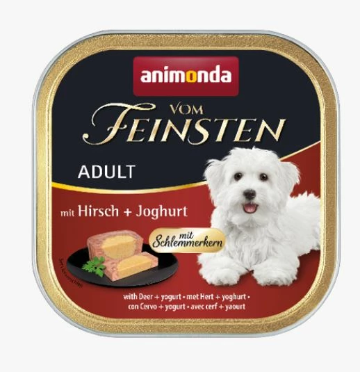Animonda Vom Feinsten Adult 22x150g Schale Mit Hirsch Und Joghurt 3 Animonda Vom Feinsten Adult 22x150g Schale Mit Hirsch Und Joghurt