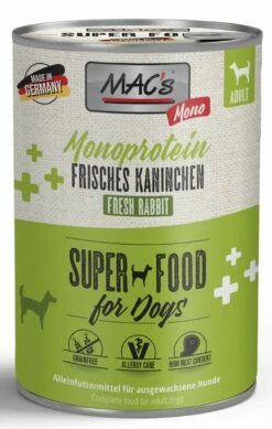 MAC's Dog Monoprotein 6x400g Dose Mit Kaninchen