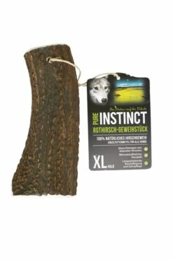 PURE INSTINCT Hundesnack Rothirsch-Geweihstück Halb XL (160-250g)