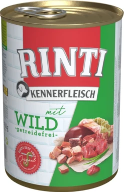 RINTI KENNERFLEISCH 24x400g Dose Mit Wild