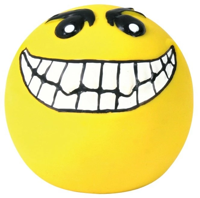TRIXIE Hundespielzeug Smileys 6cm Latex Rund 3 TRIXIE Hundespielzeug Smileys 6cm Latex Rund
