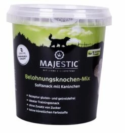 MAJESTIC Hundesnack Belohnungsknochen-Mix Soft Mit Kaninchen 500g