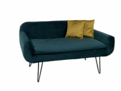 SILVIO Design Tiersofa Tender 47x76x43 Cm In Petrol/senf