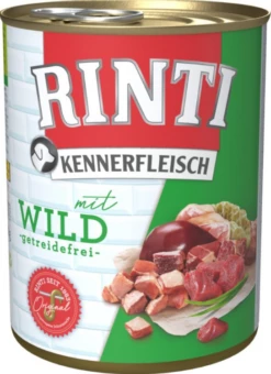 RINTI KENNERFLEISCH 12x800g Dose Mit Wild