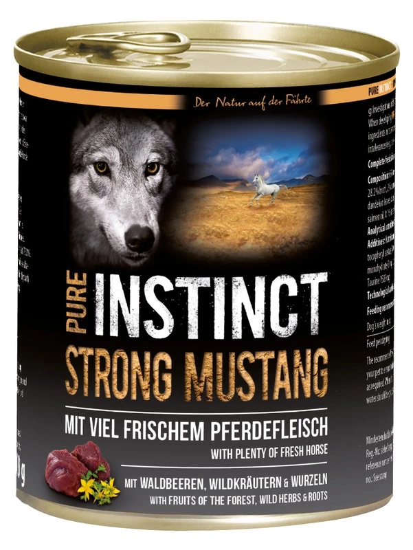 PURE INSTINCT Strong Mustang 6x800g Dose Mit Pferd 5 PURE INSTINCT Strong Mustang 6x800g Dose Mit Pferd – Bild 3