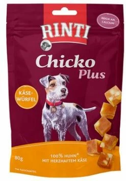 RINTI Chicko Plus 12x80g Käsewürfel Mit Huhn