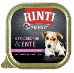 RINTI Feinest Adult 11x150g Schale Mit Geflügel Pur Und Ente