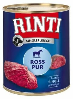 RINTI Singlefleisch Adult 6x800g Dose Mit Ross Pur
