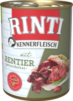 RINTI KENNERFLEISCH 12x800g Dose Mit Rentier
