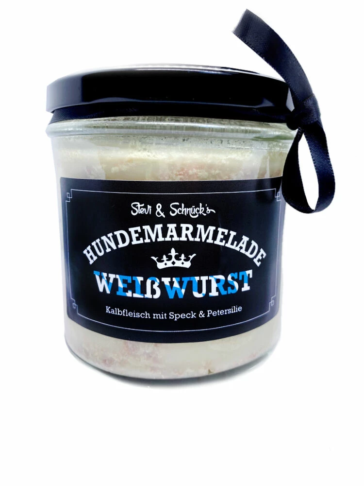 STEVI & SCHNÜCK'S Hundemarmelade Weisswurst 275g 3 STEVI & SCHNÜCK'S Hundemarmelade Weisswurst 275g