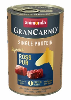 Animonda GranCarno Single Protein Supreme Hund 6x400g Dose Mit Ross