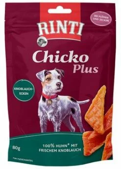 RINTI Chicko Plus 80g Beutel Mit Knoblauchecken
