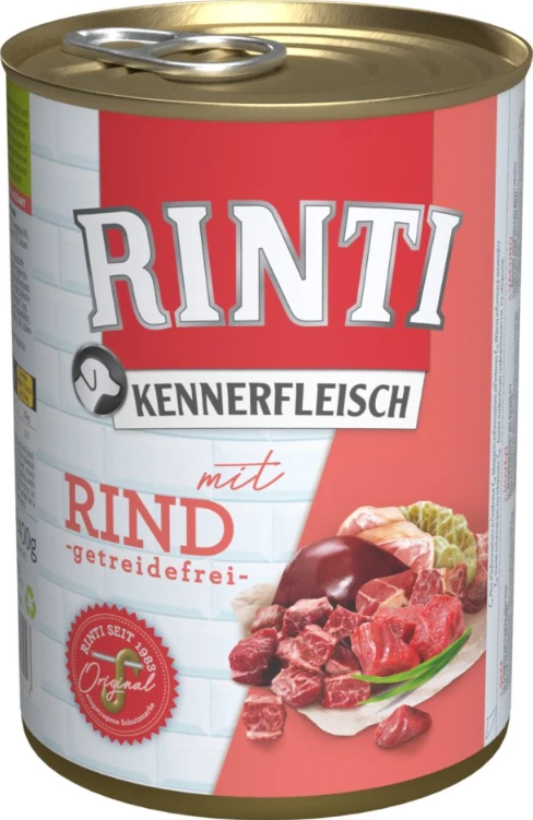 RINTI KENNERFLEISCH 24x400g Dose Mit Rind 3 RINTI KENNERFLEISCH 24x400g Dose Mit Rind
