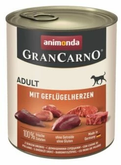 Animonda GranCarno Adult 6x800g Mit Geflügelherzen