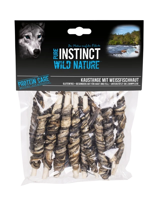 PURE INSTINCT Wild Nature Hundesnack Kaustange Mit Weißfisch 160g 3 PURE INSTINCT Wild Nature Hundesnack Kaustange Mit Weißfisch 160g