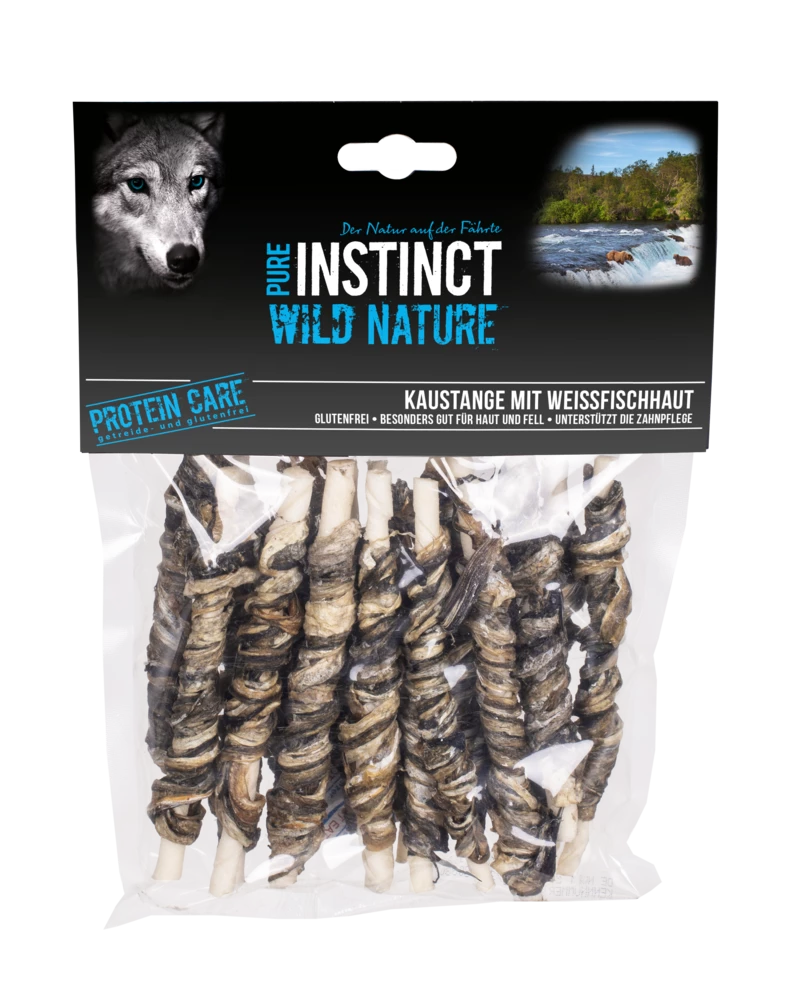 PURE INSTINCT Wild Nature Hundesnack Kaustange Mit Weißfisch 160g 6 PURE INSTINCT Wild Nature Hundesnack Kaustange Mit Weißfisch 160g – Bild 4