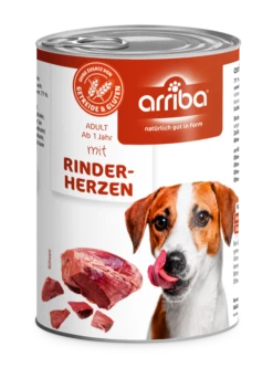 Arriba 6x400g Dose Mit Rinderherzen