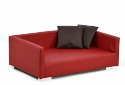SILVIO DESIGN Tiersofa Lucky Gr. 2 65x100x32cm In Rot
