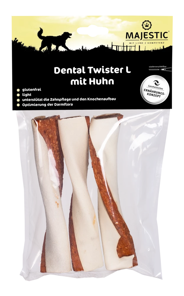 MAJESTIC Hundesnack Dental Twister 300g Mit Huhn 4 MAJESTIC Hundesnack Dental Twister 300g Mit Huhn – Bild 2
