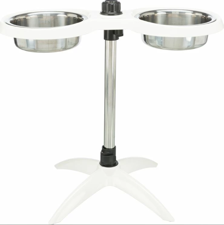 TRIXIE Verstellbare Hundebar 2 X 2,4l In Weiß 3 TRIXIE Verstellbare Hundebar 2 X 2,4l In Weiß