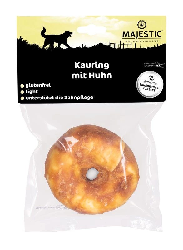 MAJESTIC Hundesnack Kauring 110g Mit Huhn