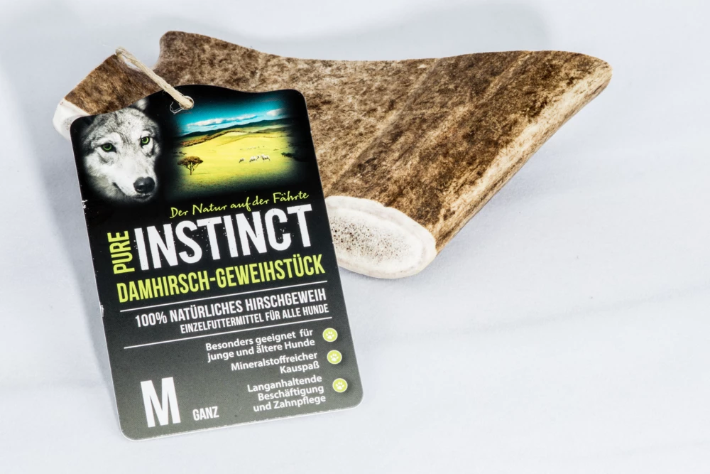 PURE INSTINCT Hundesnack Damhirsch-Geweihstück M (100-200g) 5 PURE INSTINCT Hundesnack Damhirsch-Geweihstück M (100-200g) – Bild 3