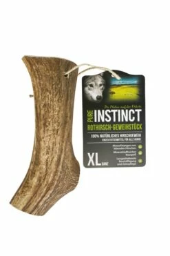 PURE INSTINCT Hundesnack Rothirsch-Geweihstück XL (160-250g)