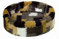 Nobby Hunde-Plüschbett Patchwork 50cm