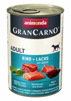 Animonda GranCarno Adult 6x400g Dose Rind Und Seelachs Mit Spinat