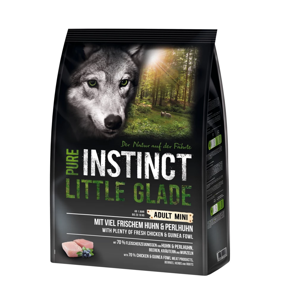 PURE INSTINCT MINI Little Glade 4kg Mit Huhn Und Perlhuhn 5 PURE INSTINCT MINI Little Glade 4kg Mit Huhn Und Perlhuhn – Bild 3
