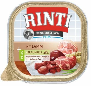 RINTI Kennerfleisch Plus 9x300g Mit Lamm Und Braunreis 3 RINTI Kennerfleisch Plus 9x300g Mit Lamm Und Braunreis