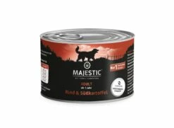 MAJESTIC Hund 6x200g Dose Mit Rind Und Süßkartoffel