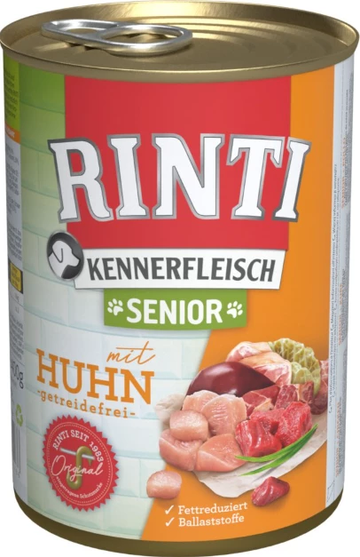 RINTI KENNERFLEISCH Senior 12x400g Mit Huhn 3 RINTI KENNERFLEISCH Senior 12x400g Mit Huhn