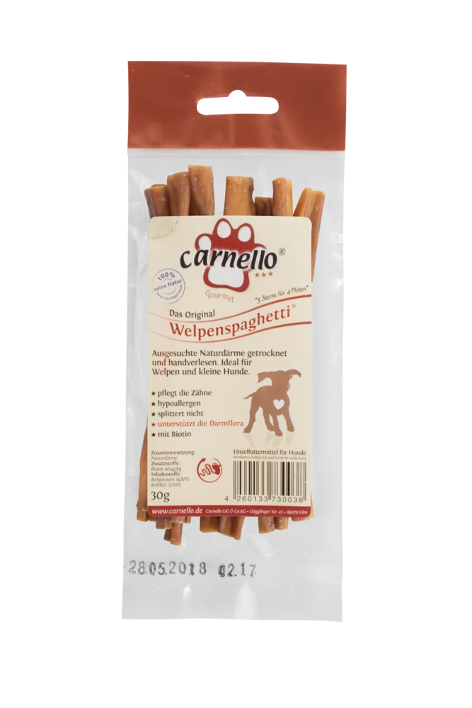 Carnello Welpenspaghetti 30g 6 Carnello Welpenspaghetti 30g – Bild 4