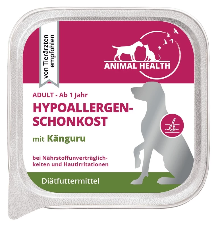 Animal Health Hund Adult 11x150g Hypoallergenschonkost Mit Känguru 3 Animal Health Hund Adult 11x150g Hypoallergenschonkost Mit Känguru