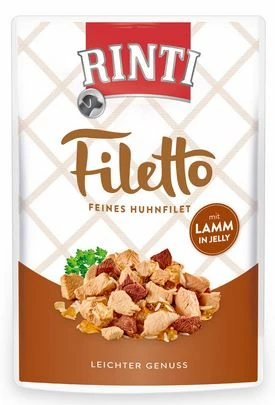RINTI Filetto 24x100g Mit Huhn Und Lamm In Jelly 3 RINTI Filetto 24x100g Mit Huhn Und Lamm In Jelly