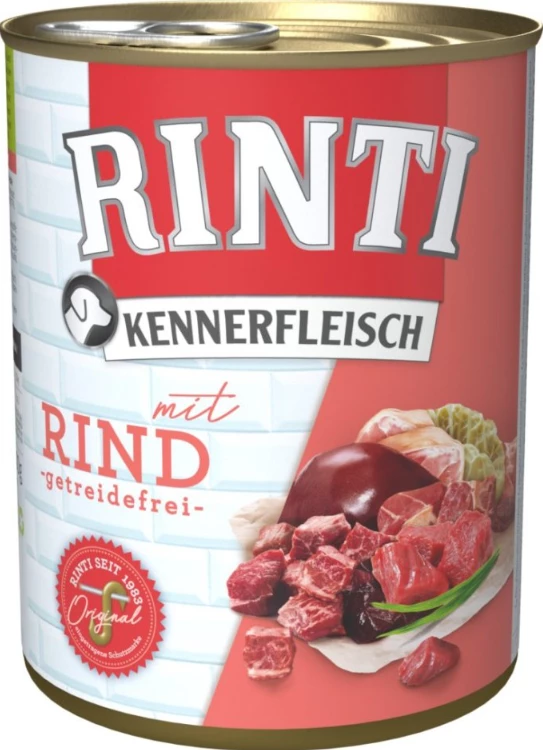 RINTI KENNERFLEISCH 12x800g Dose Mit Rind 3 RINTI KENNERFLEISCH 12x800g Dose Mit Rind