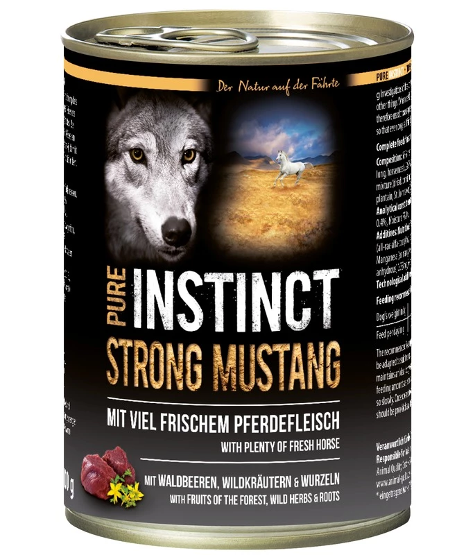 PURE INSTINCT Strong Mustang 6x400g Dose Mit Pferd 5 PURE INSTINCT Strong Mustang 6x400g Dose Mit Pferd – Bild 3