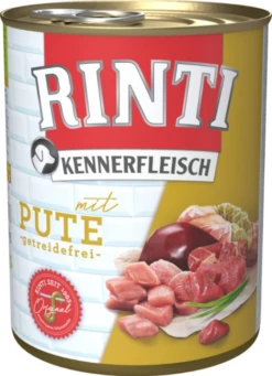 RINTI KENNERFLEISCH 12x800g Dose Mit Pute