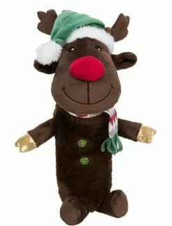 TRIXIE Xmas Hundespielzeug Rentier Aus Plüsch 45cm
