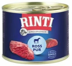 RINTI Singlefleisch Adult 12x185g Dose Mit Ross Pur