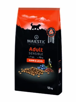 MAJESTIC Hund Adult Sensible 12kg Mit Huhn Und Lachs