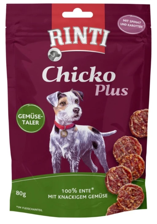 RINTI Hundesnack Chicko Plus Gemüsetaler 80g Mit Ente 3 RINTI Hundesnack Chicko Plus Gemüsetaler 80g Mit Ente