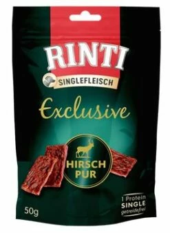 RINTI Singlefleisch Exclusive 50g Mit Hirsch Pur