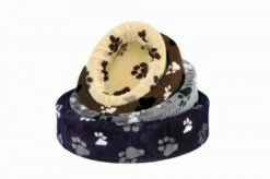 Nobby Plüschbett "Pfote" 50cm In Grau