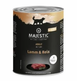 MAJESTIC Hund 6x800g Dose Mit Lamm Und Reis
