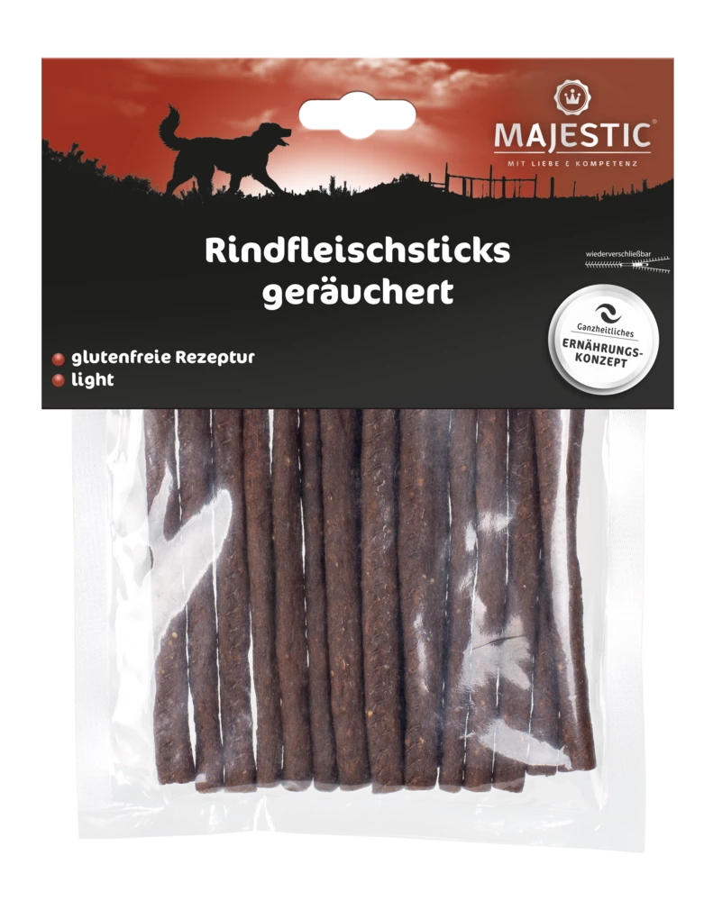 MAJESTIC Hundesnack 150g Rindfleisch-Sticks Geräuchert 4 MAJESTIC Hundesnack 150g Rindfleisch-Sticks Geräuchert – Bild 2